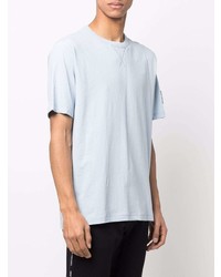 T-shirt à col rond bleu clair Calvin Klein Jeans