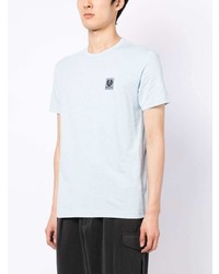 T-shirt à col rond bleu clair Belstaff