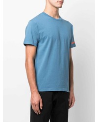 T-shirt à col rond bleu clair Stone Island
