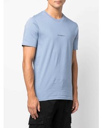 T-shirt à col rond bleu clair C.P. Company
