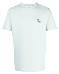 T-shirt à col rond bleu clair MAISON KITSUNÉ