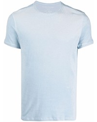 T-shirt à col rond bleu clair Majestic Filatures