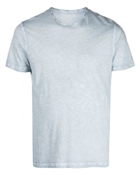 T-shirt à col rond bleu clair Majestic Filatures