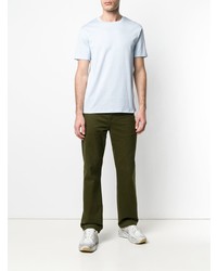 T-shirt à col rond bleu clair Acne Studios