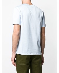 T-shirt à col rond bleu clair Acne Studios