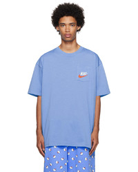 T-shirt à col rond bleu clair Nike