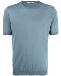 T-shirt à col rond bleu clair Nuur
