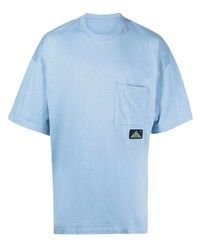T-shirt à col rond bleu clair Oamc