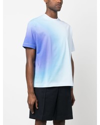 T-shirt à col rond bleu clair Paul Smith