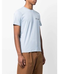 T-shirt à col rond bleu clair Kenzo