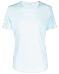 T-shirt à col rond bleu clair Orlebar Brown