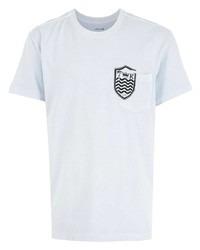 T-shirt à col rond bleu clair OSKLEN