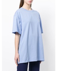 T-shirt à col rond bleu clair Marni