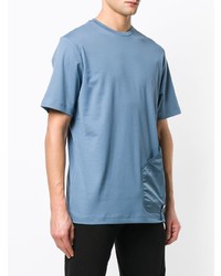 T-shirt à col rond bleu clair Diesel Black Gold
