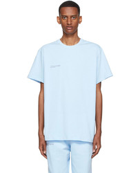 T-shirt à col rond bleu clair PANGAIA