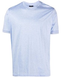 T-shirt à col rond bleu clair Paul & Shark