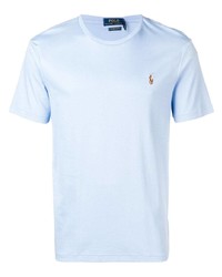 T-shirt à col rond bleu clair Polo Ralph Lauren