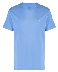 T-shirt à col rond bleu clair Polo Ralph Lauren