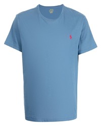 T-shirt à col rond bleu clair Polo Ralph Lauren