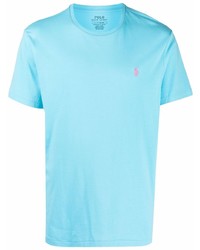 T-shirt à col rond bleu clair Polo Ralph Lauren