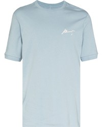 T-shirt à col rond bleu clair Prevu