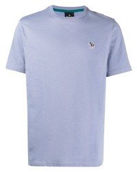 T-shirt à col rond bleu clair PS Paul Smith