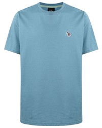 T-shirt à col rond bleu clair PS Paul Smith