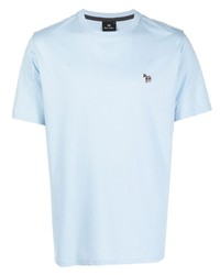 T-shirt à col rond bleu clair PS Paul Smith