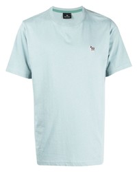 T-shirt à col rond bleu clair PS Paul Smith