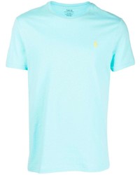 T-shirt à col rond bleu clair Ralph Lauren Collection