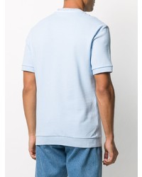 T-shirt à col rond bleu clair Fred Perry