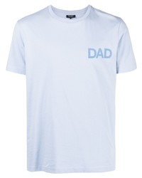 T-shirt à col rond bleu clair Ron Dorff