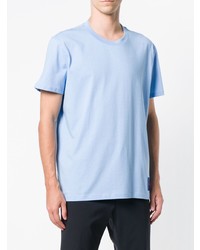 T-shirt à col rond bleu clair CK Calvin Klein