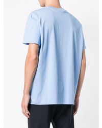 T-shirt à col rond bleu clair CK Calvin Klein