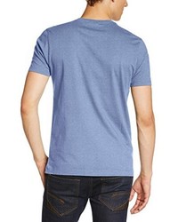 T-shirt à col rond bleu clair