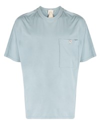 T-shirt à col rond bleu clair Ten C