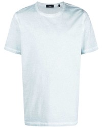 T-shirt à col rond bleu clair Theory