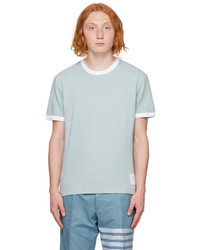 T-shirt à col rond bleu clair Thom Browne