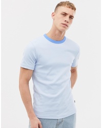 T-shirt à col rond bleu clair Tiger of Sweden Jeans