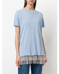 T-shirt à col rond bleu clair Blugirl