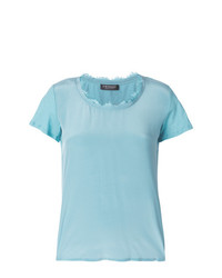 T-shirt à col rond bleu clair Twin-Set