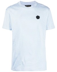 T-shirt à col rond bleu clair Viktor & Rolf