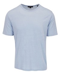 T-shirt à col rond bleu clair Vince