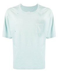 T-shirt à col rond bleu clair VISVIM