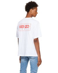 T-shirt à col rond bleu clair Kenzo