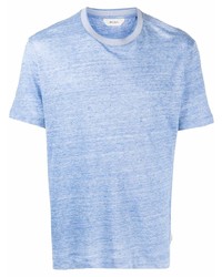 T-shirt à col rond bleu clair Z Zegna