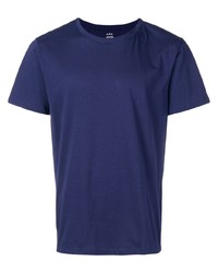 T-shirt à col rond bleu marine A.P.C.