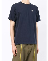 T-shirt à col rond bleu marine AAPE BY A BATHING APE