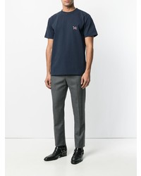 T-shirt à col rond bleu marine Calvin Klein Jeans