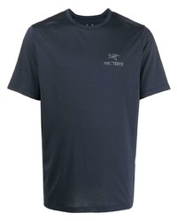 T-shirt à col rond bleu marine Arc'teryx